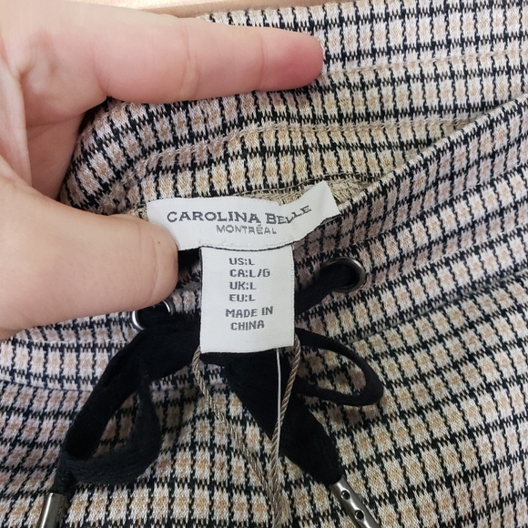 Carolina Bella houndstooth jogger trousers - Picture 3 of 5